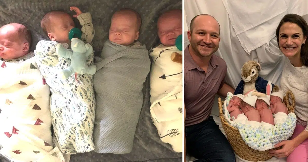 Extremely Rare Identical Quadruplets Were Just Born In Dallas, Texas