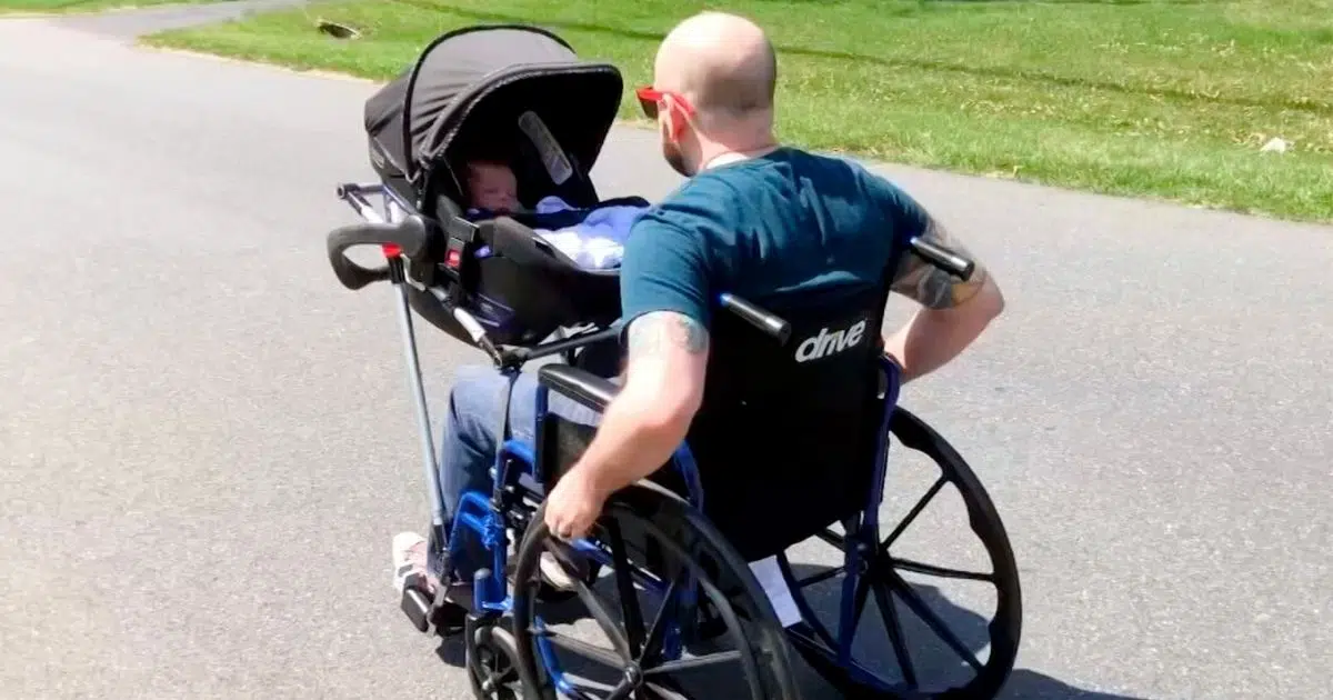 High School Students Design Wheelchair Stroller For Teacher’s Husband
