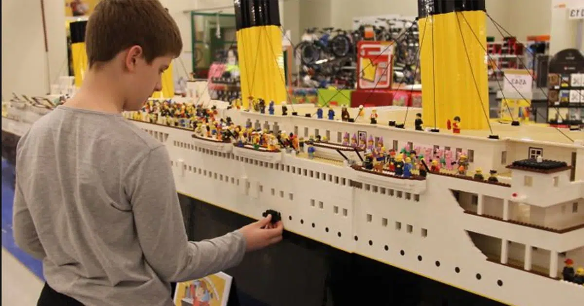 Autistic 10-Year-Old Builds World’s Largest Titanic Replica Using 56,000 LEGO Bricks