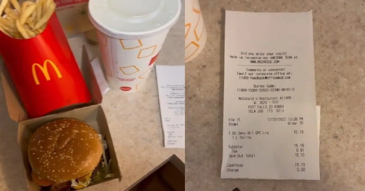 Man Is Shocked as Regular McDonald’s Order Hits Wallet Hard