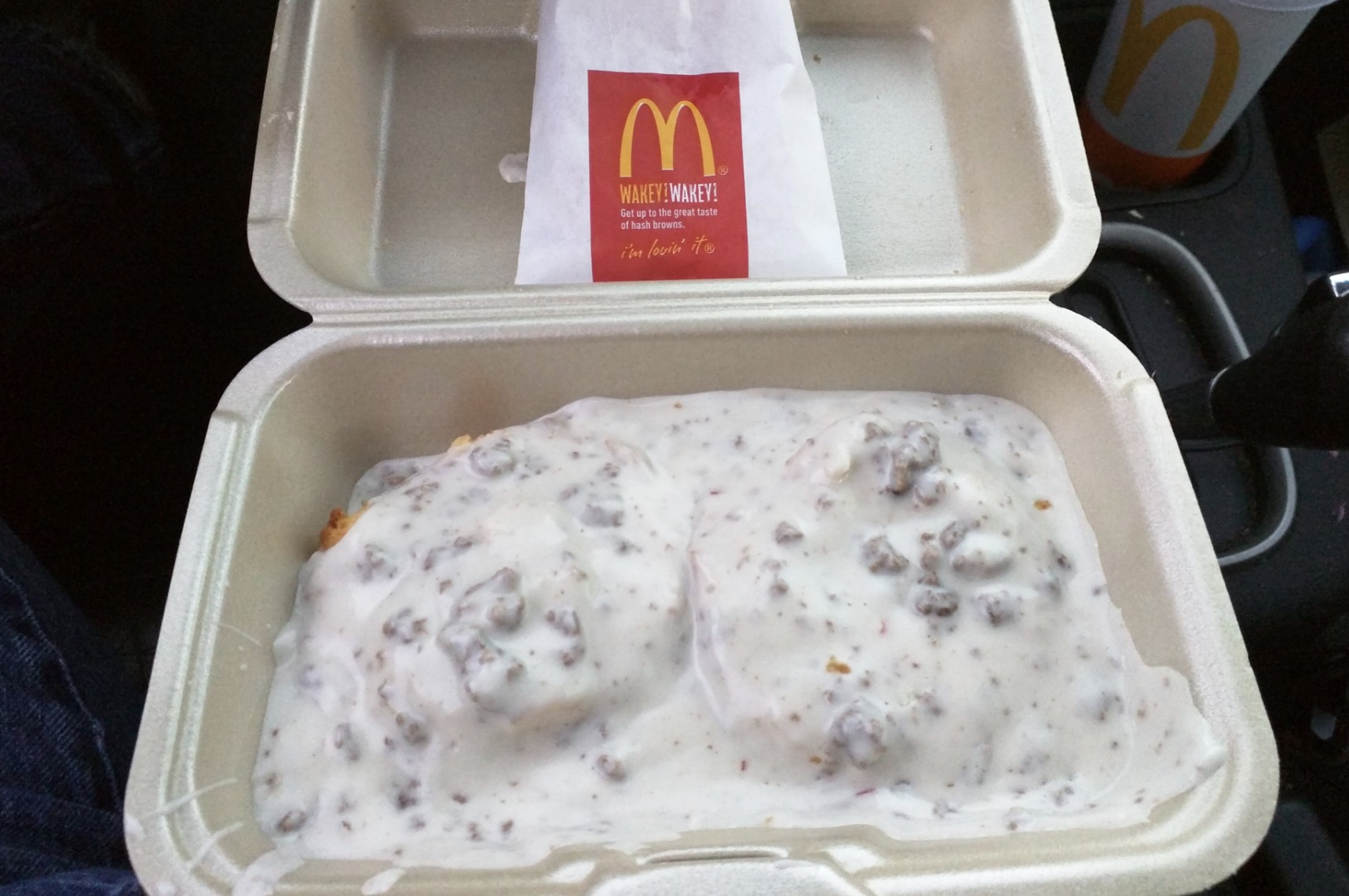 McDonald’s biscuits and gravy