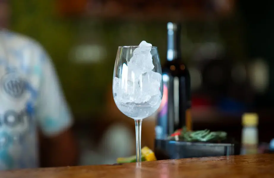 a wine glass